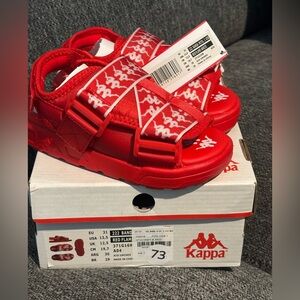 Kappa Kids Bright Red Sandals